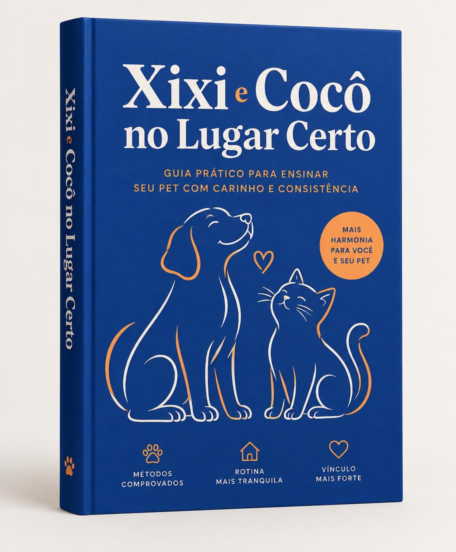 Representação visual do guia Xixi e Cocô no Lugar Certo